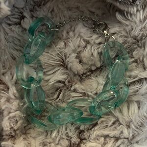 Elegant Green Chain Bracelet